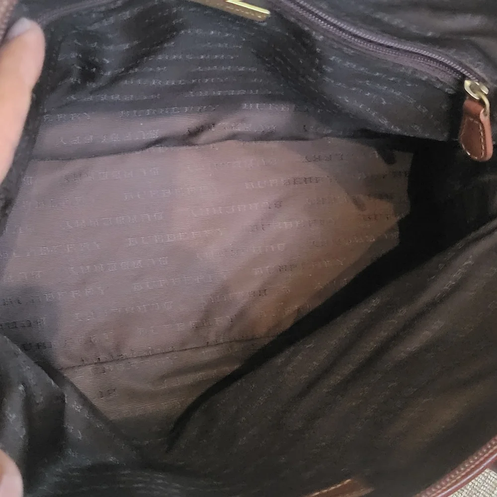 BurberryBurberry Nova Check Hand Bag, Crossbody Pvc Leather, Authentic. w/COA - Picture 11 of 16